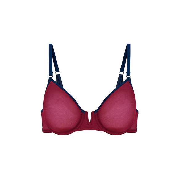 Simone Perele Burgundy and Navy Bra - Picture 4 of 4